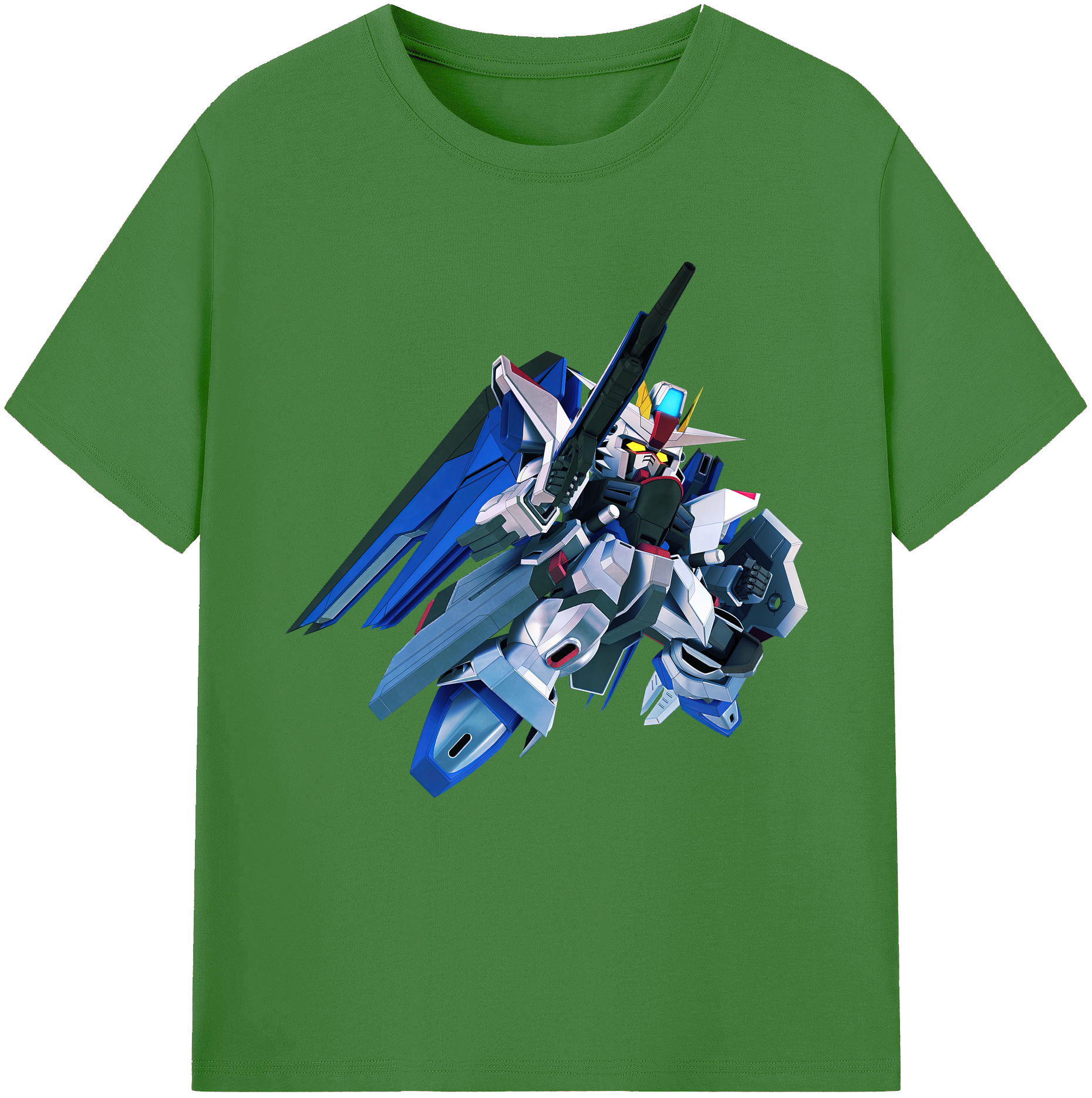 （画像用） 機動戦士ガンダム Mobile Suit Gundam レディースカジュアルプリントTシャツ（綿100％）
